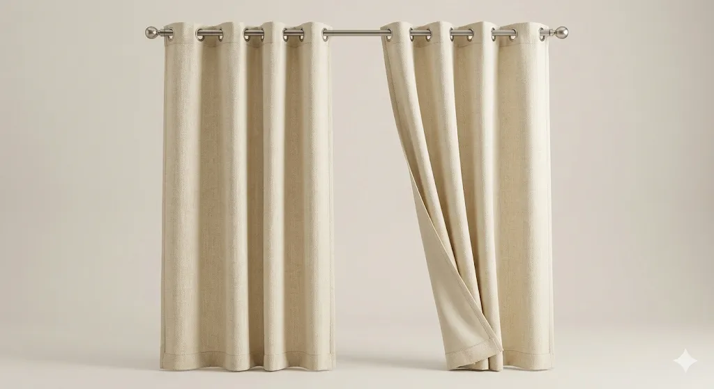 Desen dokulu fon perde